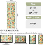 DUKINO 2x6 Runner Rug, Floral Washable Rug - Image 2