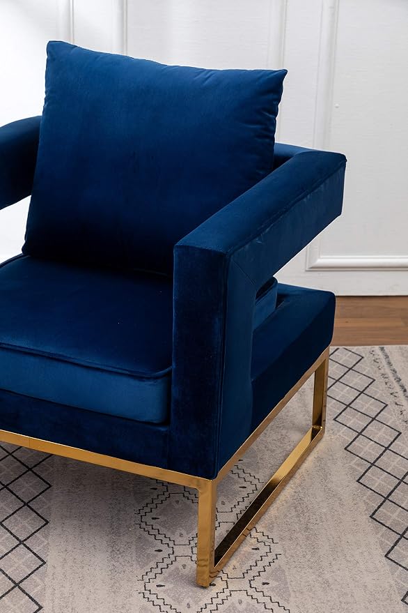 Roundhill Furniture Lenola Upholstered Accent Arm Chair - Image 10