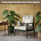 CALBODE 8Pcs Outdoor Stretch Cushion Covers, Waterproof Outdoor Chair Floral - Image 6