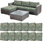 CALBODE 12Pcs Stretch Patio Cushion Cover by CALBODE