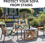 8PCS Patio Cushion Covers.Patio Furniture Couch SeatSlipcovers | Washable - Image 4