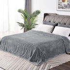 BEDELITE 3D Ribbed Jacquard Grey Full Size Blankes - Image 3
