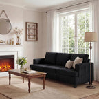 Apicizon 89" Dark Grey Couch for Living Room, Comfy Clound Couch 3 Seater Sofa - Image 8