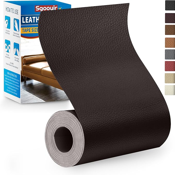 Leather Repair Patch Tape Kit, Vinyl Leather Repair Kit by Sgooyir