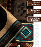 Rustic Cabin Hallway Runner Rug 2'8"x8' - Image 6