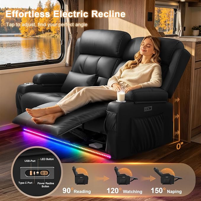 Power Loveseat Recliner Sofa - Image 4