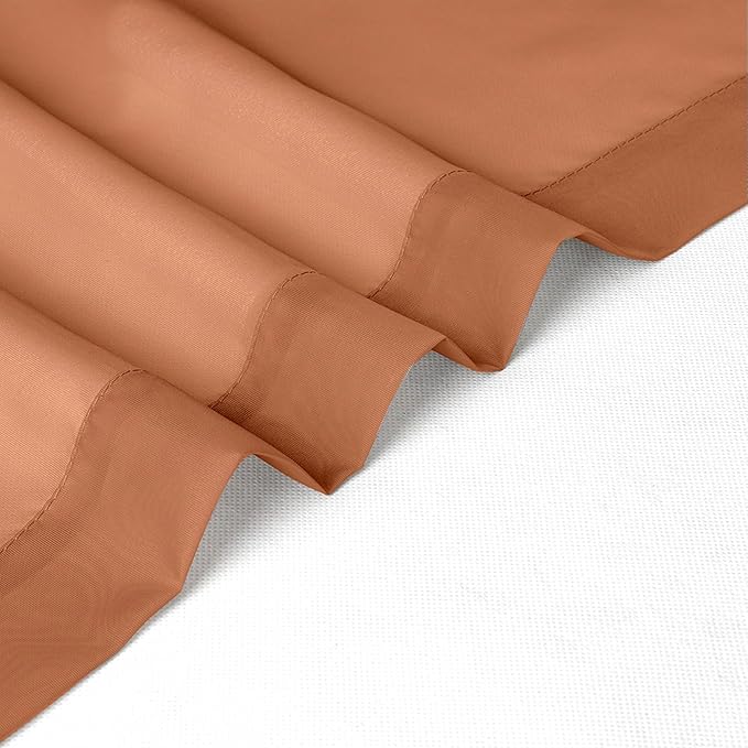 Chyhomenyc Sheer Curtains 63 Inch Length 2 Panels, Soft Airy, Rod Pocket - Image 9
