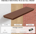 Fun Memories Floating Shelves 40 Inch Long, 9.3 Inch Deep Classic Crown Molding - Image 6