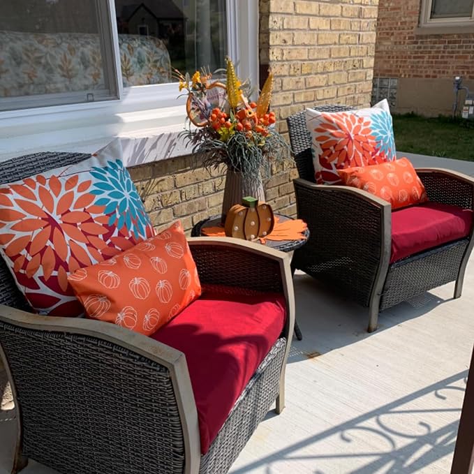 Sqodok Patio Cushion Cover 25x25 inch, Outdoor Seat Cushion Slip Cover - Image 7