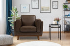 Valencia Artisan Full Leather Accent Chair 41.5” | Pure Full Italian Nappa - Image 2