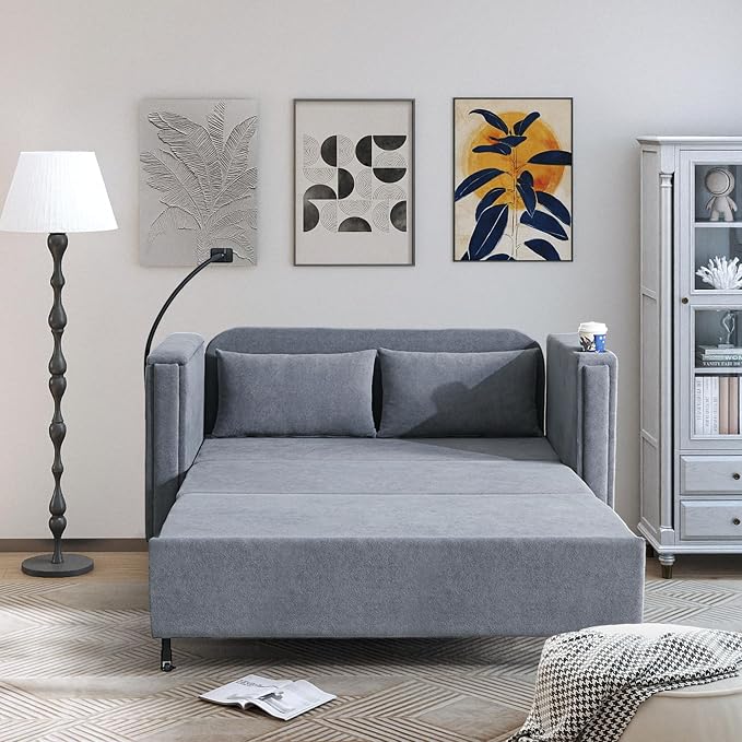 3-in-1 Convertible Sleeper Sofa Couch - Image 7