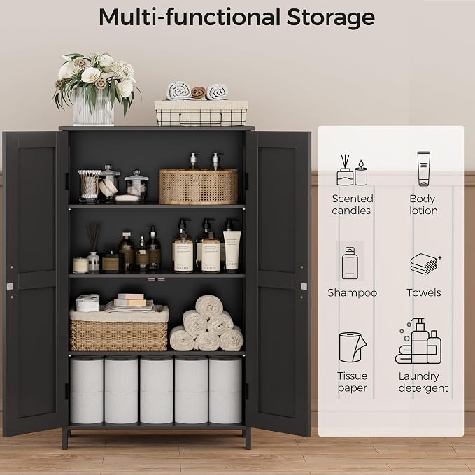 Homleke Farmhouse Bathroom Cabinet - Image 4