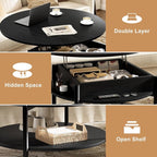 FABATO Round Lift Top Coffee Table - Image 6