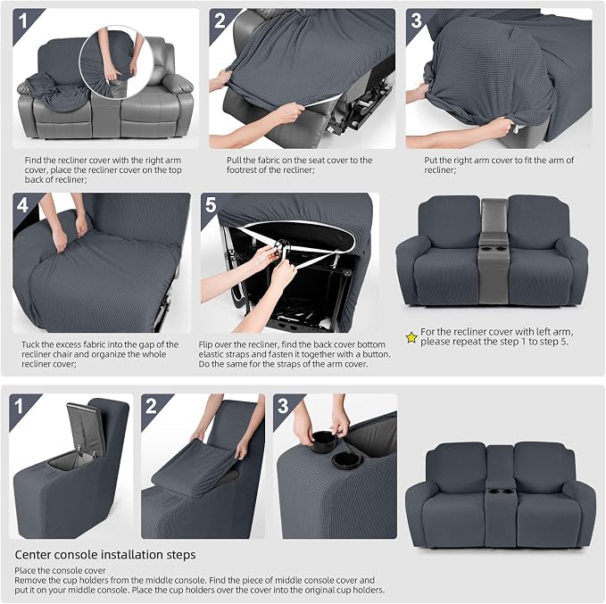 TAOCOCO Loveseat Recliner Cover - Image 6