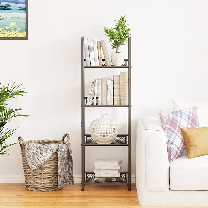 Bookshelf Vertical Storage Freestanding Storage Stand - Image 8