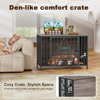 EasyCom Foldable Dog Crate Furniture, 41.3" Dog Crates - Image 4