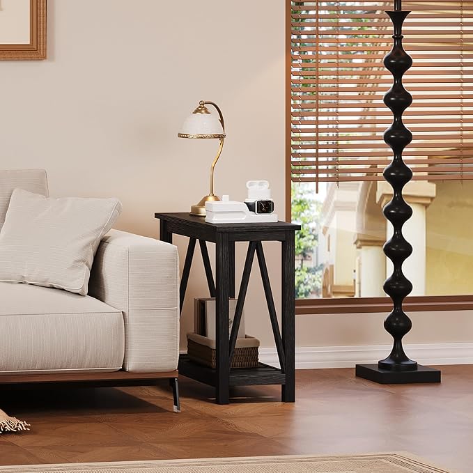 ChooChoo Farmhouse End Table, Narrow Side Table, Slim End Table - Image 7
