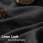 Extra Wide 100x96 Inch Linen Curtains - Image 2
