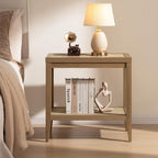 SICOTAS Rattan Nightstands Set of 2 Bedside Table - Image 10