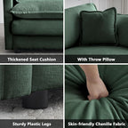 mikibama Modular Sectional Sofa, 146.5 Inch U Shaped Couch Set - Image 5