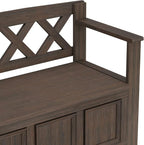 SIMPLIHOME Amherst Entryway Storage Bench - Image 11