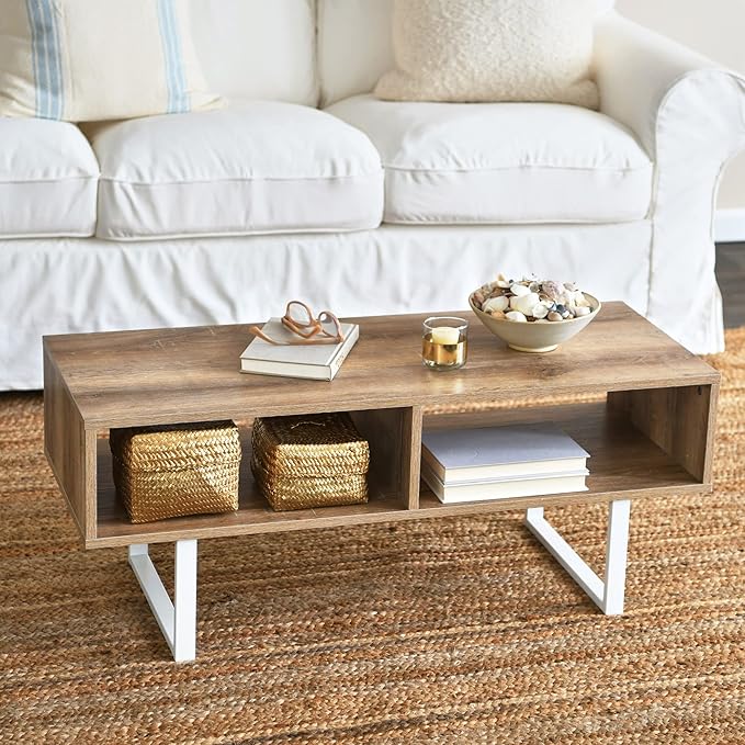 Household Essentials Jamestown TV Stand Coffee Table - Image 2