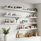 FLYJOE Floating Shelves for Wall, 48 Inch Floating Shelves Set of 2, Kitchen - Image 5