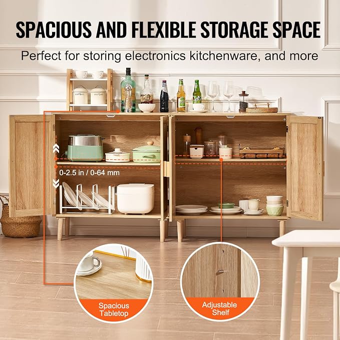 VEVOR Rattan Buffet Cabinet - Image 6