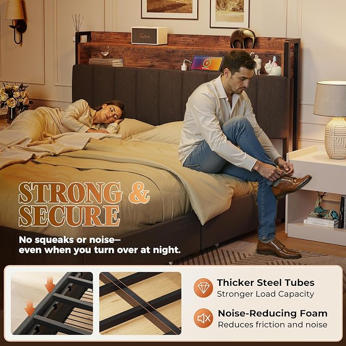 PRAISUN Bed Frame Queen Size - Image 7