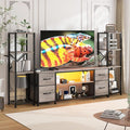 Yenlure LED TV Stand Bookshelf Combo by CREATEDFORSMARTHOMES