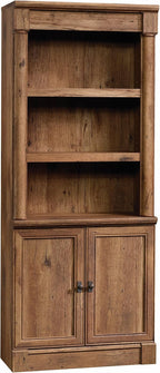 Sauder Palladia Bookcase with Doors, Library Bookcase, Vintage Oak Finish by SAUDER%C2%AE