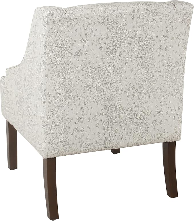 Homepop Home Decor | Upholstered Classic Swoop Arm Accent Chair | Accent Chairs - Image 8