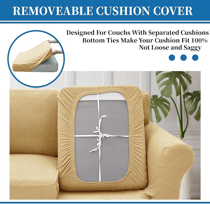 XINEAGE 2026 New 4 Pieces Extra Large Couch Covers - Image 6