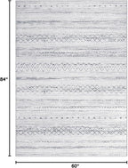 cotiled Boho 5x7 Area Rugs for Living Room: Soft Moroccan Washable Rug | Solve - Image 2