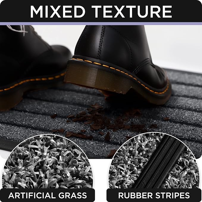 Ubdyo Extra Durable Door Mat Outside Entrance | Dirt Trapping, Non-Slip Backing - Image 6