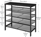 HOOBRO Shoe Rack for Entryway, 5-Tier Shoe Organizer - Image 3