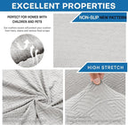 XINEAGE Large Couch Cushion Covers Seat Cushion Cover Thick Stretch Sofa - Image 5