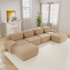 Boneless Sectional Couch, No Assembly Required, 152.7” U Shaped Modular Cloud by ModonChicSofasCouches