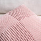 Fancy Homi 2 Packs Blush Pink Lumbar Decorative Throw Pillow Covers 16x26 Inch - Image 3
