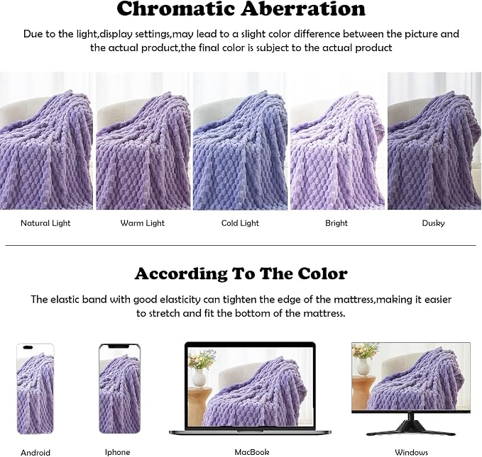 NEWCOSPLAY Fleece Clouds Cozy Throw Blanket - Image 6