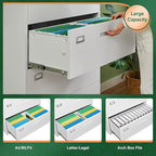 Letaya Lateral 5 Drawer File Cabinet - Image 10