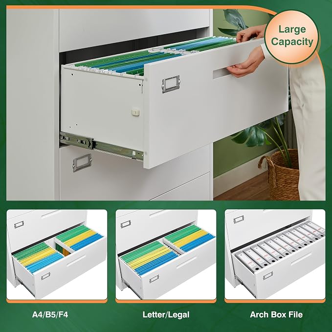 Letaya Lateral 5 Drawer File Cabinet - Image 10