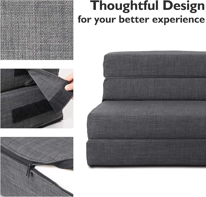 ANONER Folding Sleeper Chair Sofa Bed - Image 7