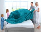 Utopia Bedding Soft Fleece Bed Blanket Full Size Turquoise | Microfiber Plush - Image 3