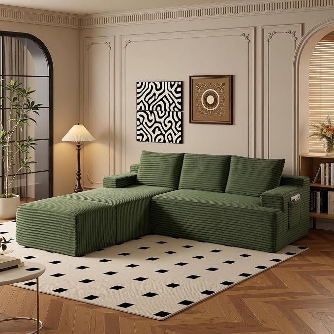 96" Sectional Couches for Living Room Cloud Couch Sofa - Image 8