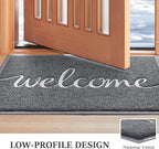 Door Mat Welcome Mat Floor Mat for Entryway, High Traffic Areas | Low Profile - Image 4