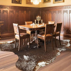 Faux Cowhide Rug, Animal Cow Hide Rug, 6.2 x 5.2 Ft Spotted Brown | Premium - Image 4