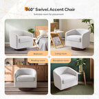 VINGLI 360°Swivel Accent Chair - Image 8
