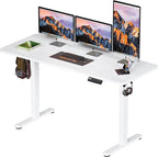 BIZUM Electric Standing Desk 60 x 24 Inch Computer Desk-Gaming Desk White Home by Unknown