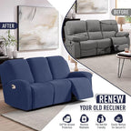 TAOCOCO Recliner Sofa Covers 8-Pieces Stretch Large Couch Covers - Image 4